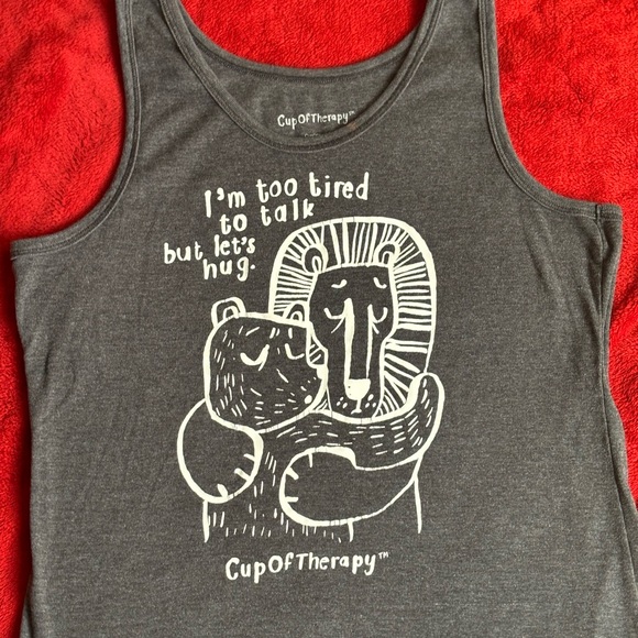Cup of therapy women’s tank top - Picture 2 of 5